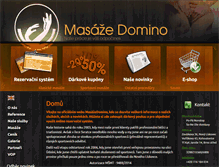 Tablet Screenshot of masazedomino.eu